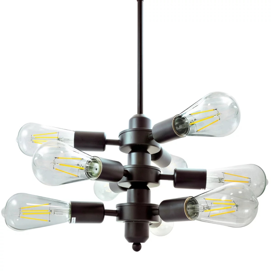 Żyrandol na łańcuchu OREBRO 9xE27/10W/230V