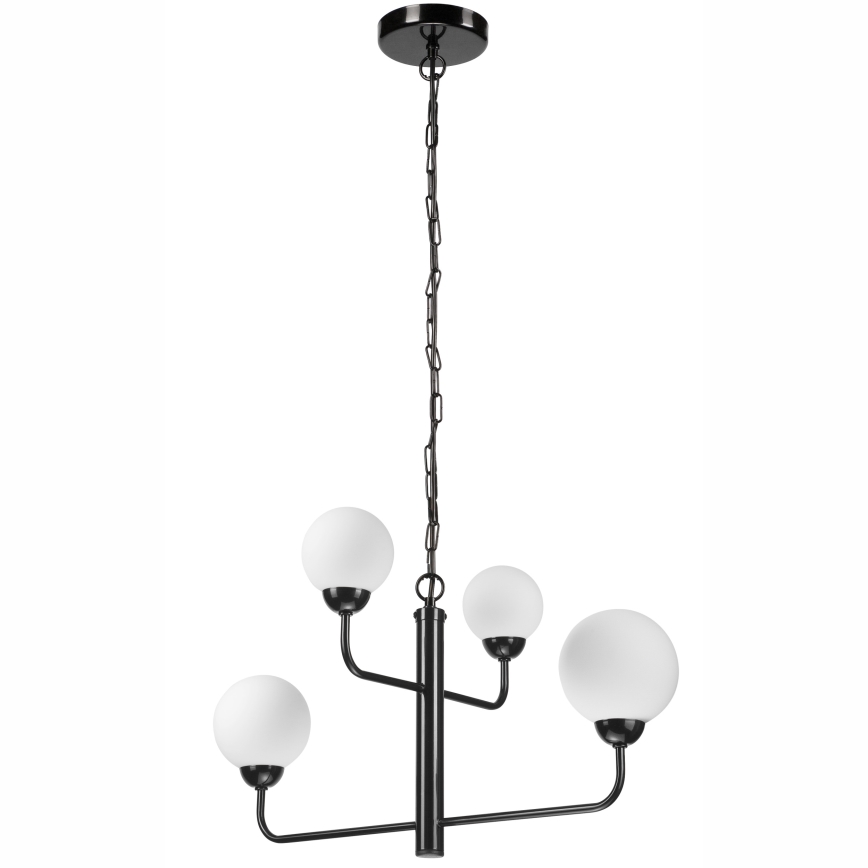 Żyrandol na łańcuchu OSCAR 4xG9/5W/230V czarny
