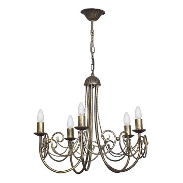 Żyrandol na łańcuchu PALACE 5xE14/60W/230V