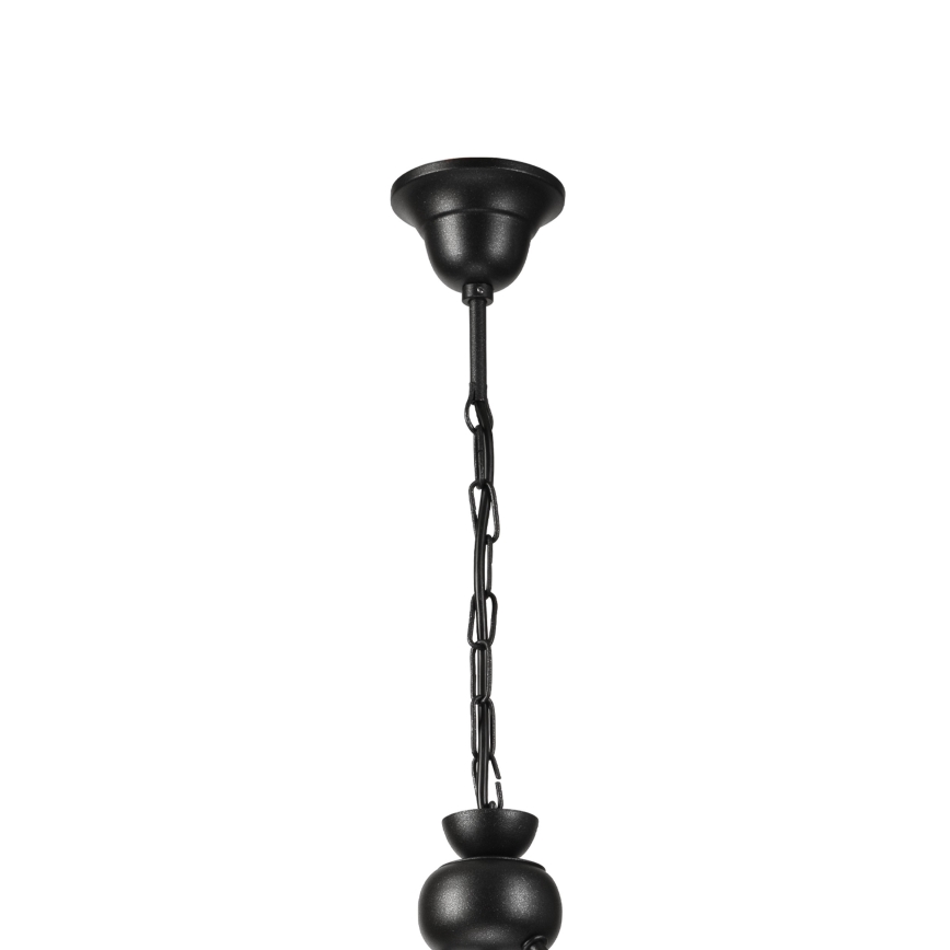 Żyrandol na łańcuchu RETRO 2xE27/60W/230V czarny