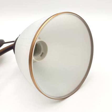 Żyrandol na łańcuchu RETRO 2xE27/60W/230V miedź/patyna
