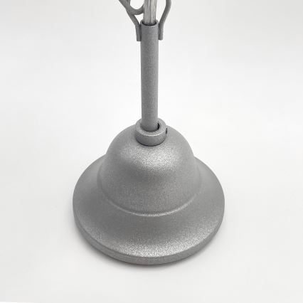 Żyrandol na łańcuchu RETRO 2xE27/60W/230V srebrny
