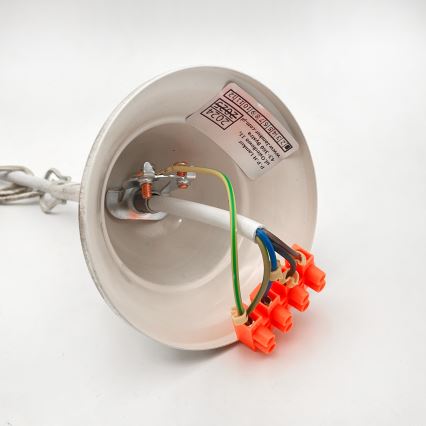 Żyrandol na łańcuchu RETRO 2xE27/60W/230V złoty/patyna