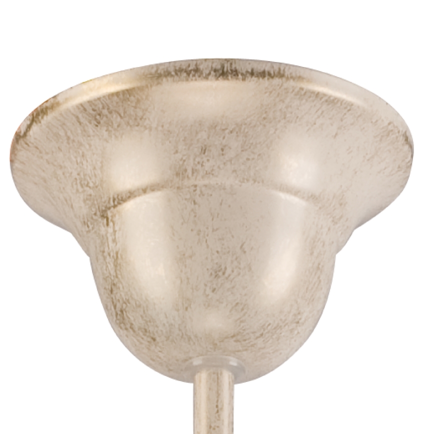 Żyrandol na łańcuchu RETRO II 5xE27/60W/230V biała patyna