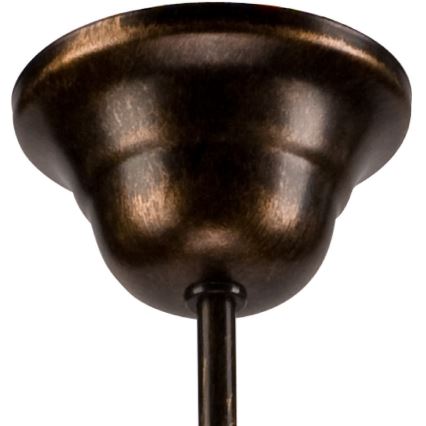 Żyrandol na łańcuchu RETRO II 5xE27/60W/230V czarna patyna