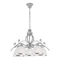 Żyrandol na łańcuchu RETRO II 5xE27/60W/230V srebrny