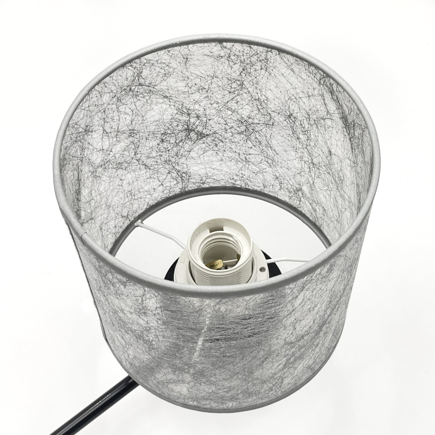 Żyrandol na łańcuchu ROSA 3xE27/60W/230V czarny/szary