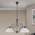 Żyrandol na łańcuchu RULA 2xE27/40W/230V biały/brązowy