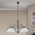 Żyrandol na łańcuchu RULA 3xE27/40W/230V średnica 70 cm biały/brązowy