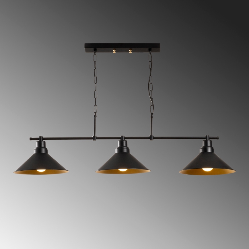Żyrandol na łańcuchu SIVANI 3xE27/100W/230V