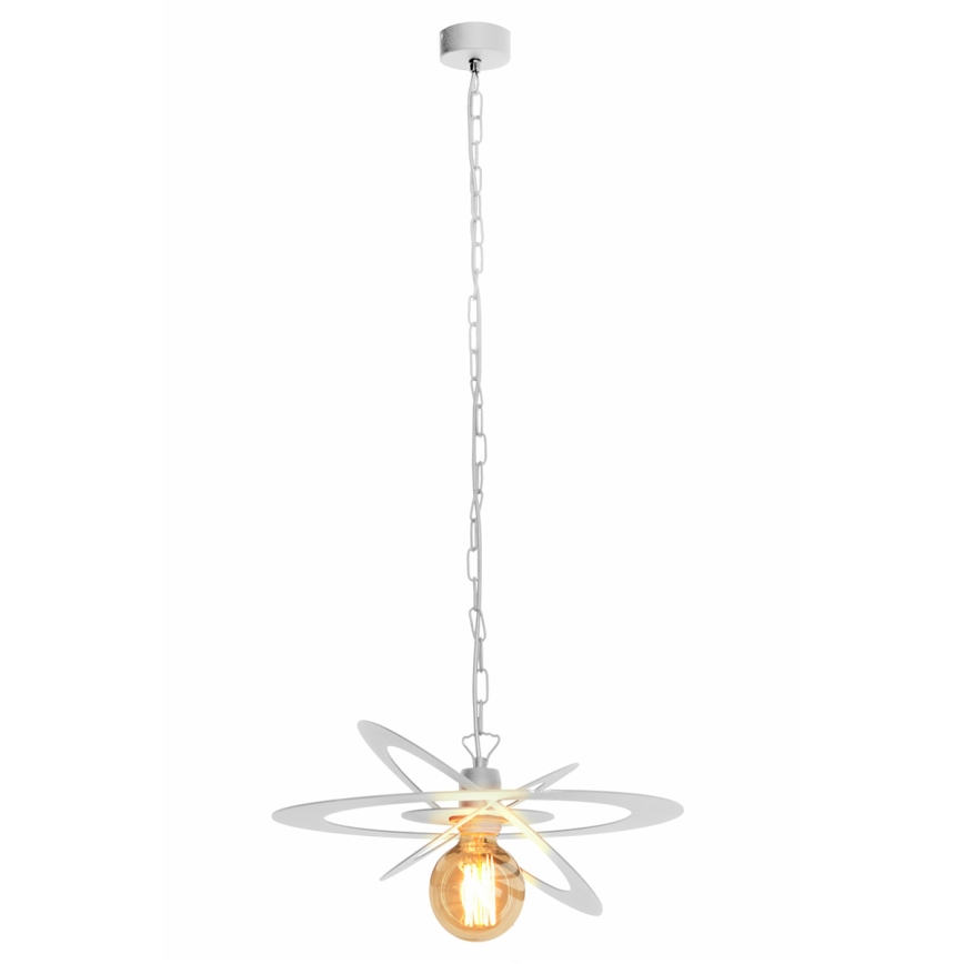 Żyrandol na łańcuchu STAR 1xE27/60W/230V biały