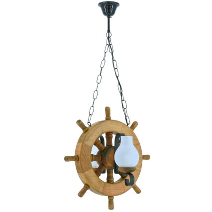 Żyrandol na łańcuchu TIMONA 2xE14/40W/230V buk