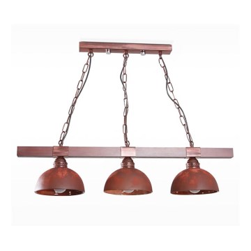 Żyrandol na łańcuchu VIRIONI 3xE27/60W/230V