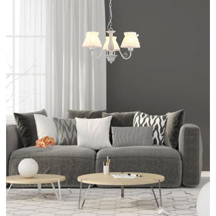Żyrandol na łańcuchu ZEFIR 3xE27/40W/230V
