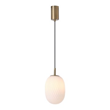 Żyrandol na lince 1xE14/25W/230V biały śr. 15 cm