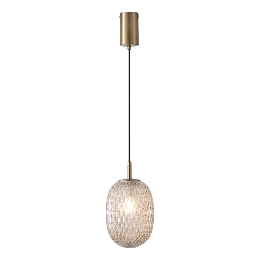 Żyrandol na lince 1xE14/25W/230V przezroczysty śr. 15 cm