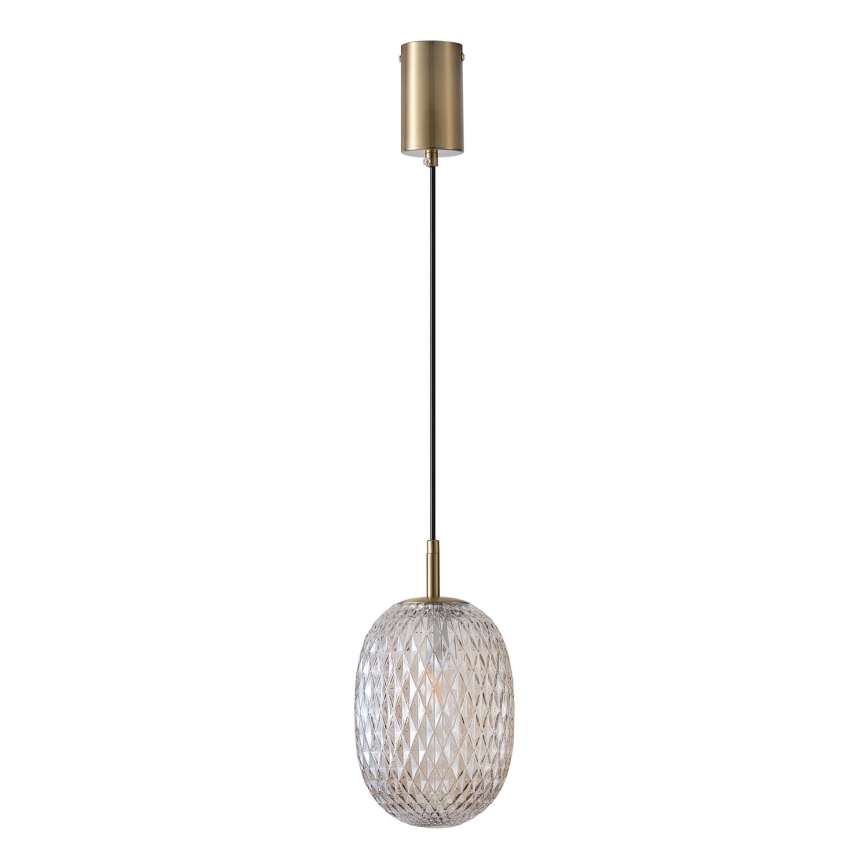 Żyrandol na lince 1xE14/25W/230V przezroczysty śr. 15 cm