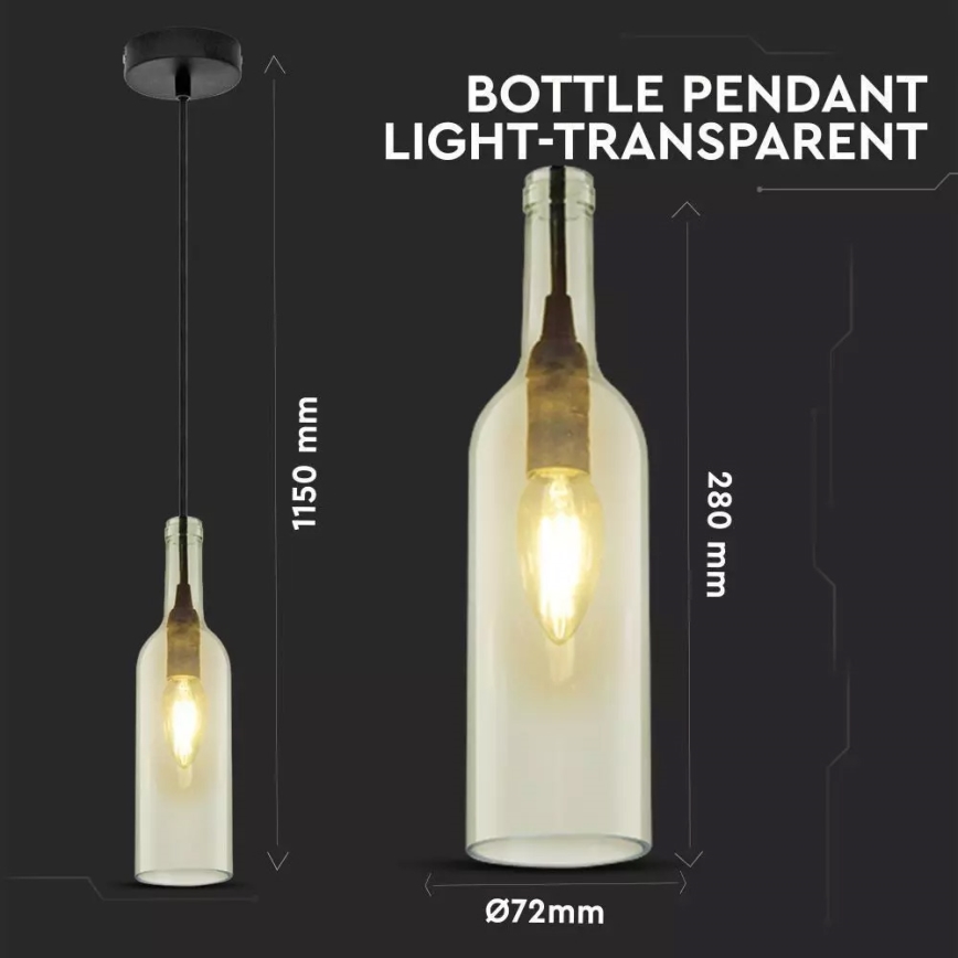 Żyrandol na lince 1xE14/60W/230V