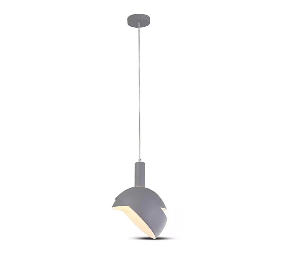 Żyrandol na lince 1xE14/60W/230V szary