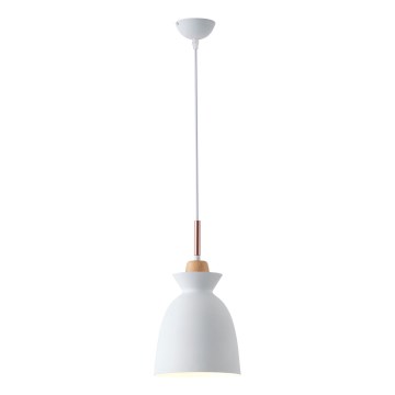Żyrandol na lince 1xE27/15W/230V biały śr. 19,5 cm