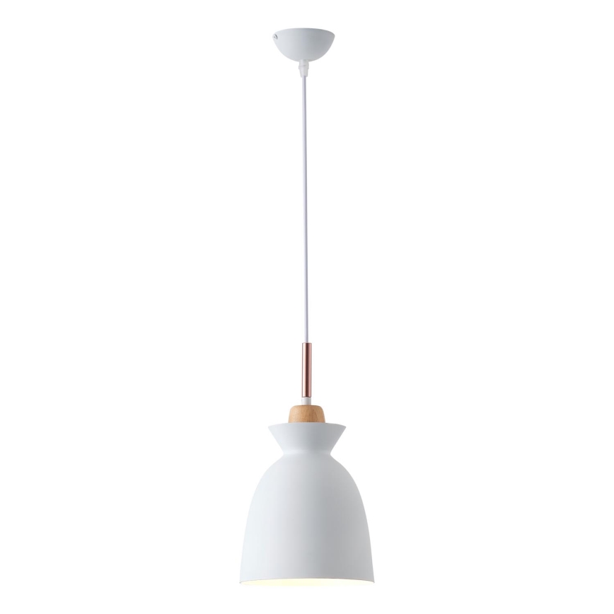 Żyrandol na lince 1xE27/15W/230V biały śr. 19,5 cm