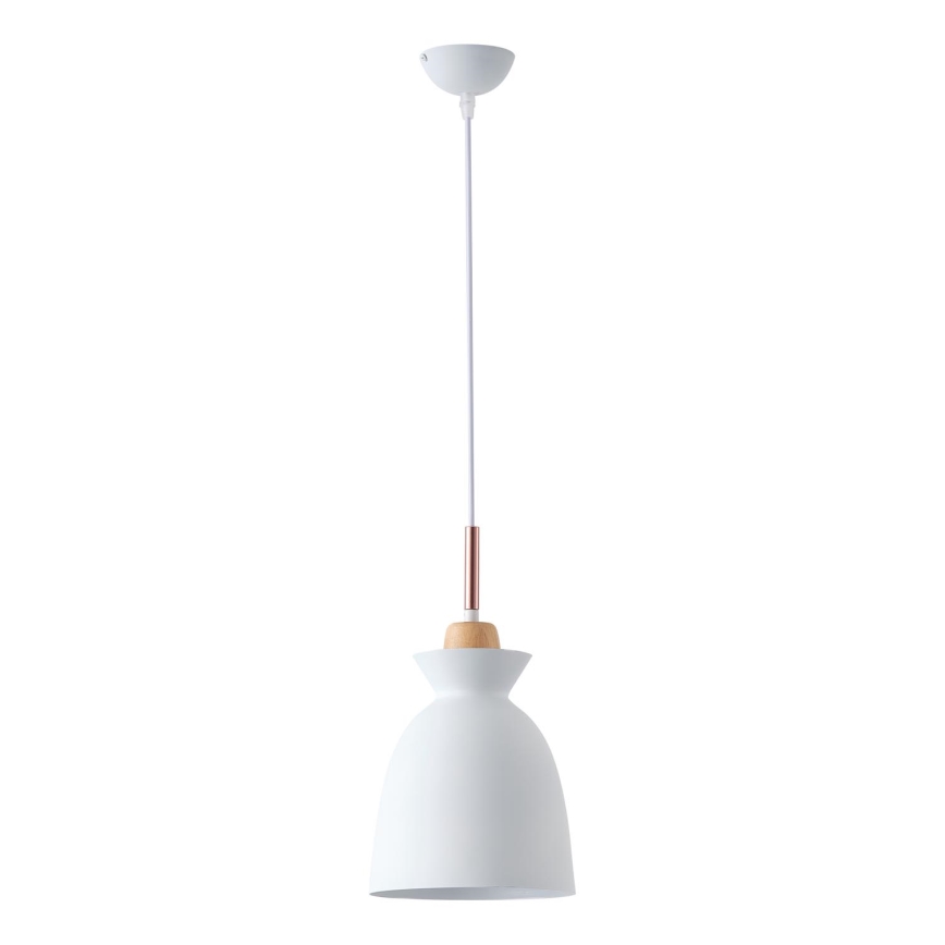 Żyrandol na lince 1xE27/15W/230V biały śr. 19,5 cm