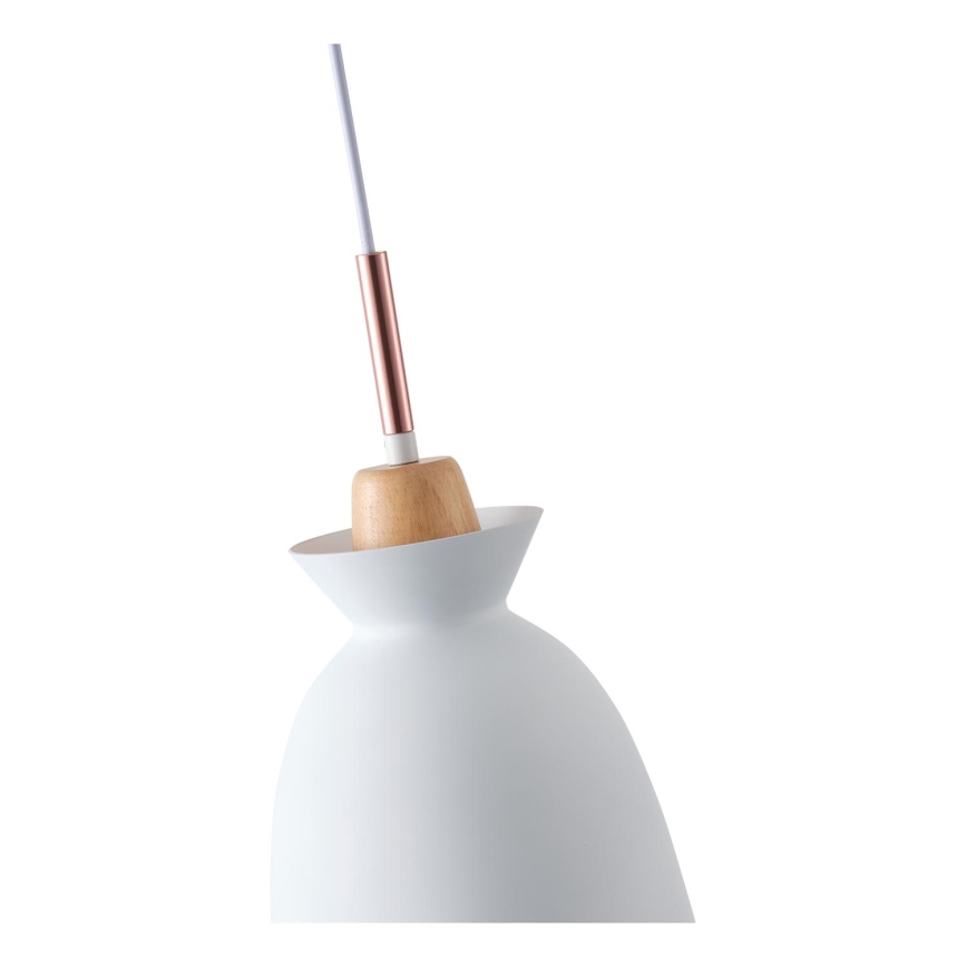 Żyrandol na lince 1xE27/15W/230V biały śr. 19,5 cm