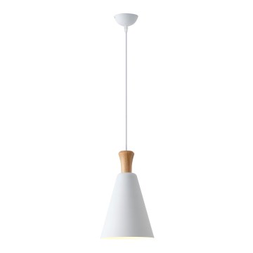 Żyrandol na lince 1xE27/15W/230V biały śr. 20 cm