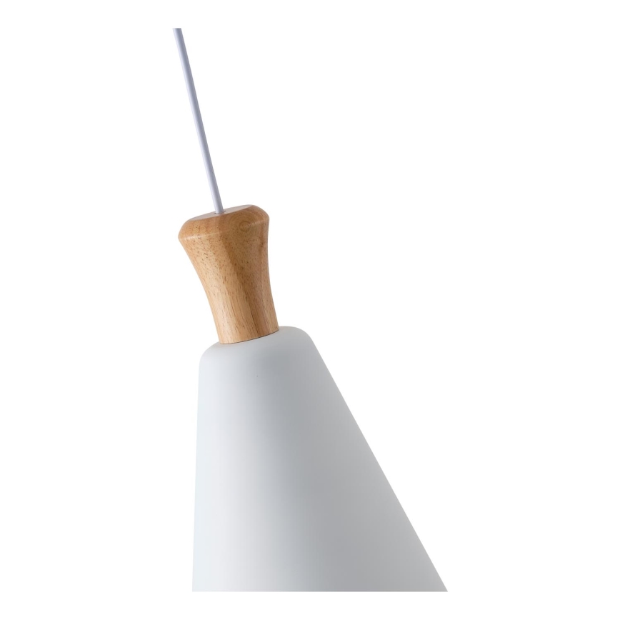Żyrandol na lince 1xE27/15W/230V biały śr. 20 cm
