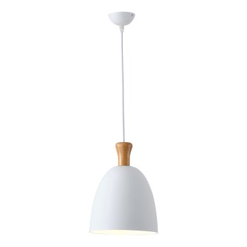 Żyrandol na lince 1xE27/15W/230V biały śr. 23 cm
