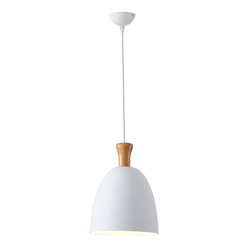 Żyrandol na lince 1xE27/15W/230V biały śr. 23 cm
