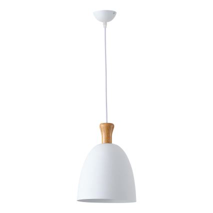 Żyrandol na lince 1xE27/15W/230V biały śr. 23 cm
