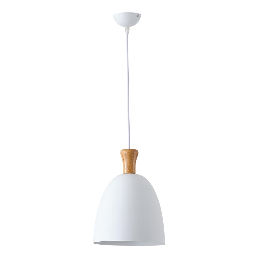 Żyrandol na lince 1xE27/15W/230V biały śr. 23 cm