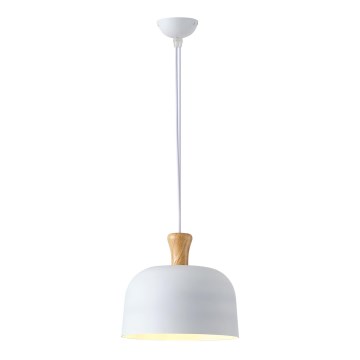 Żyrandol na lince 1xE27/15W/230V biały śr. 27 cm