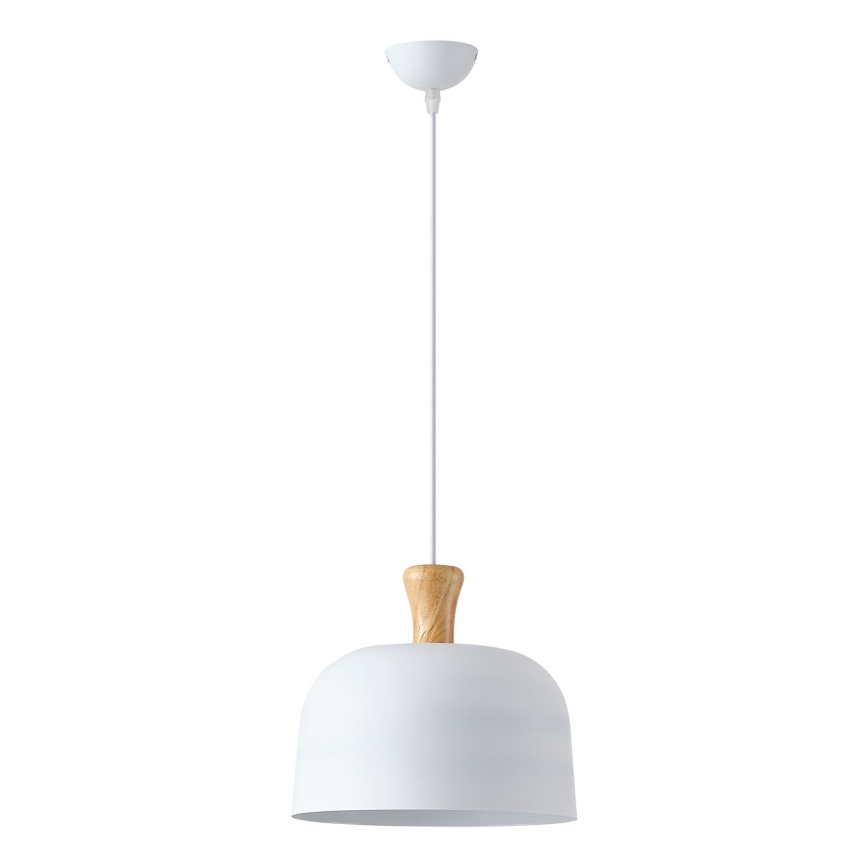 Żyrandol na lince 1xE27/15W/230V biały śr. 27 cm