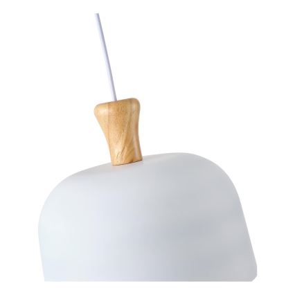 Żyrandol na lince 1xE27/15W/230V biały śr. 27 cm