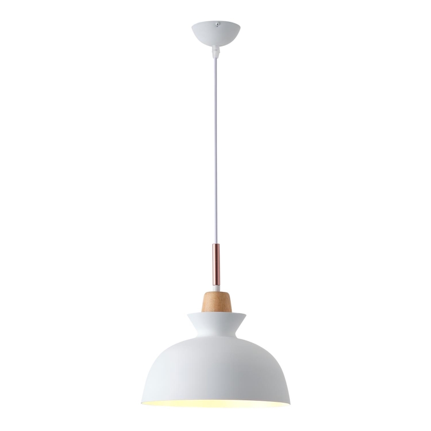 Żyrandol na lince 1xE27/15W/230V biały śr. 28 cm