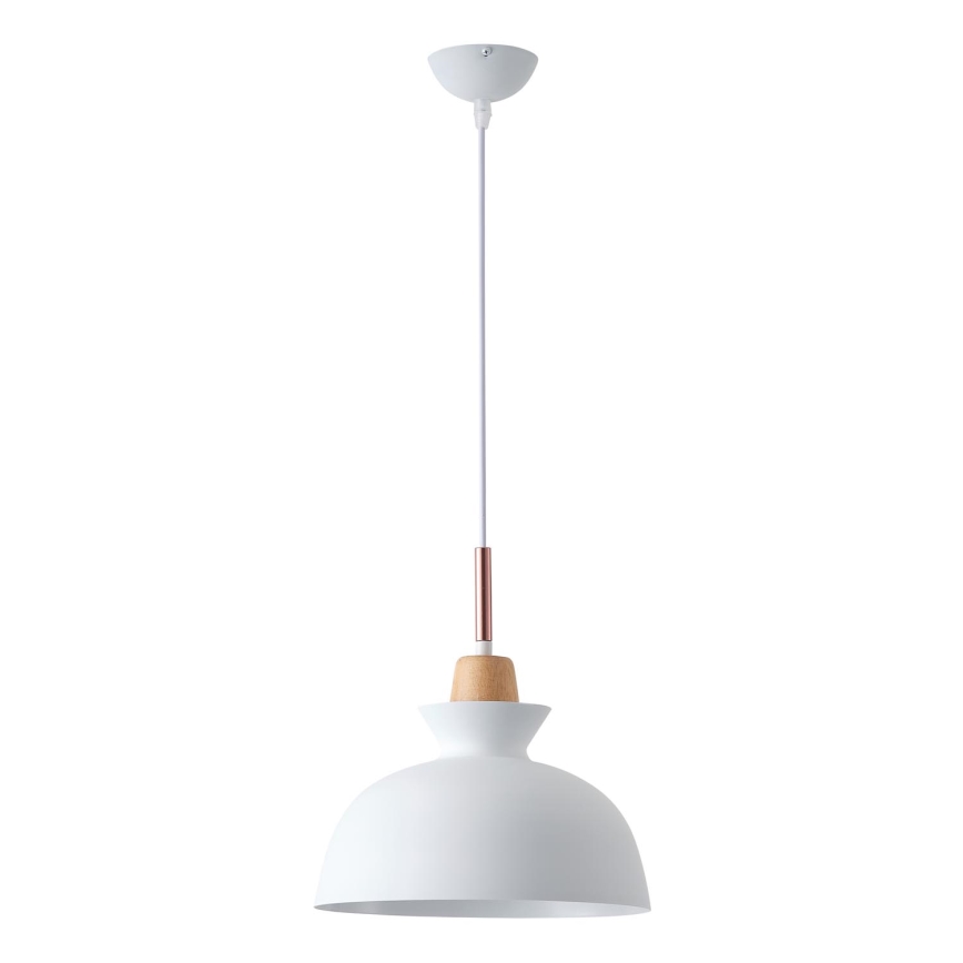 Żyrandol na lince 1xE27/15W/230V biały śr. 28 cm