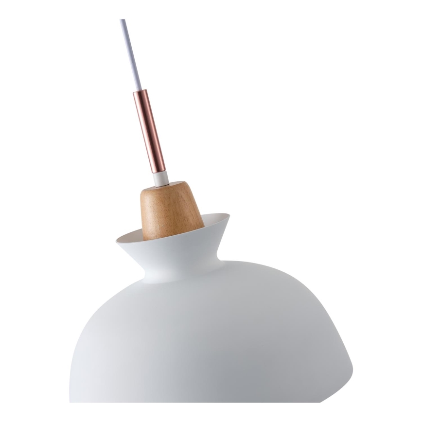 Żyrandol na lince 1xE27/15W/230V biały śr. 28 cm