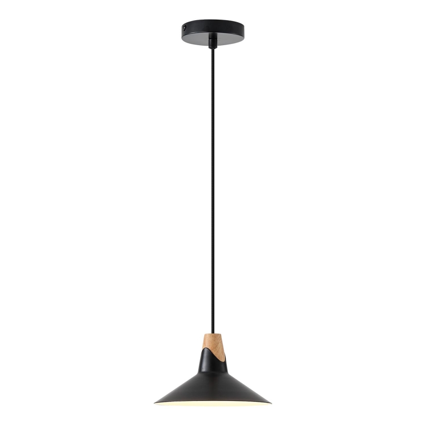 Żyrandol na lince 1xE27/15W/230V czarny