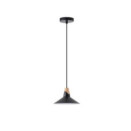 Żyrandol na lince 1xE27/15W/230V czarny
