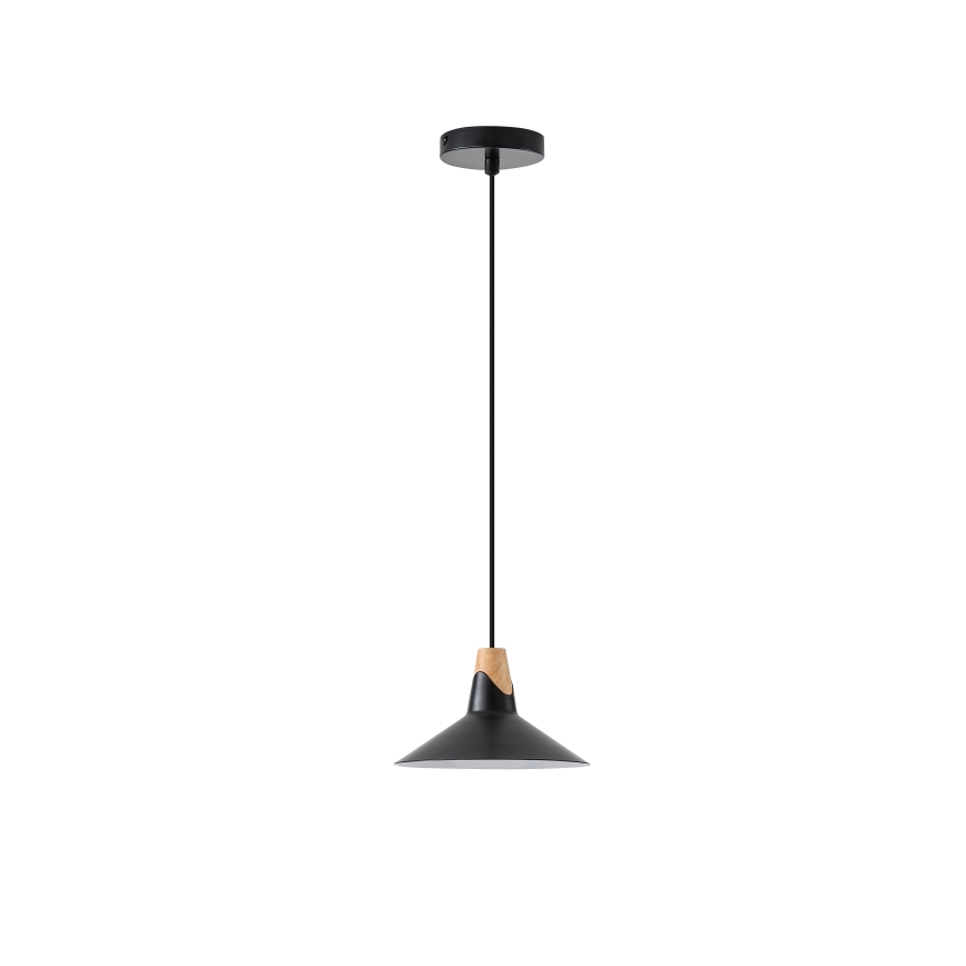 Żyrandol na lince 1xE27/15W/230V czarny