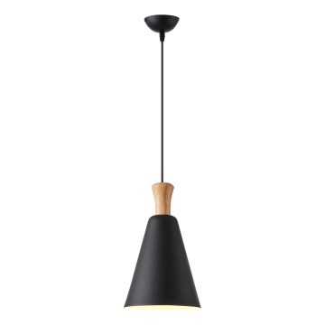Żyrandol na lince 1xE27/15W/230V czarny śr. 20 cm