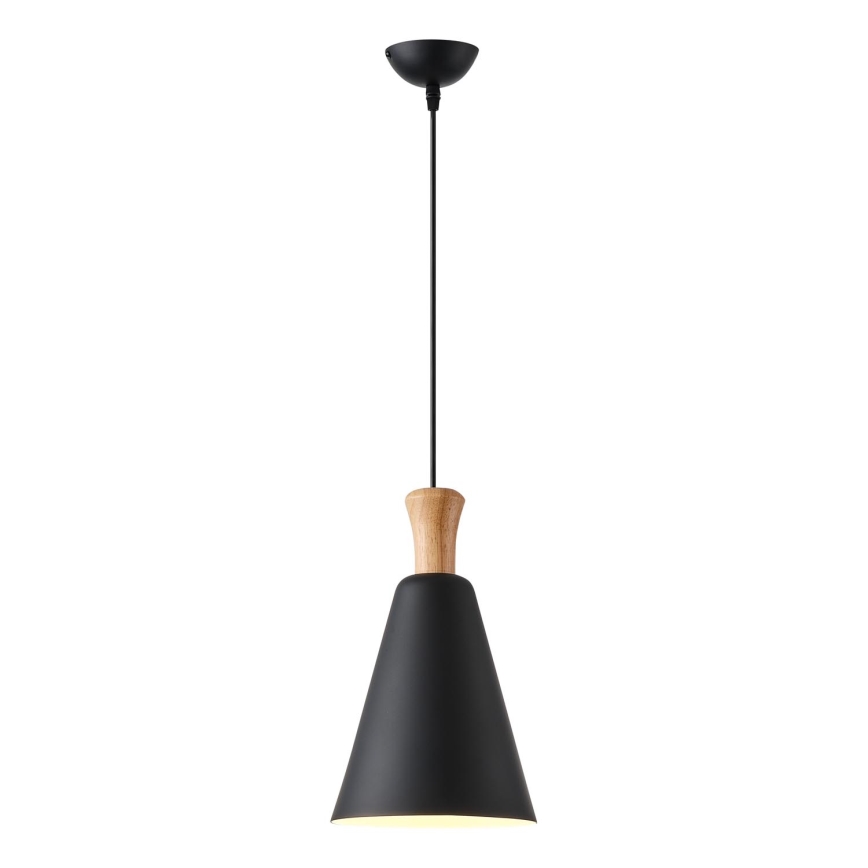 Żyrandol na lince 1xE27/15W/230V czarny śr. 20 cm