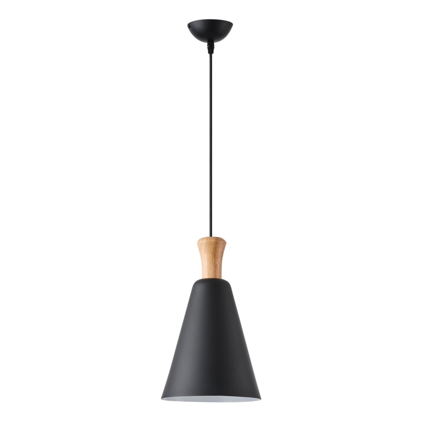 Żyrandol na lince 1xE27/15W/230V czarny śr. 20 cm