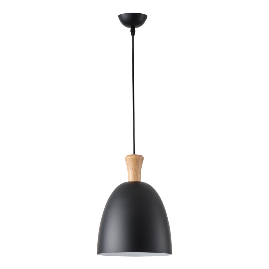 Żyrandol na lince 1xE27/15W/230V czarny śr. 23 cm