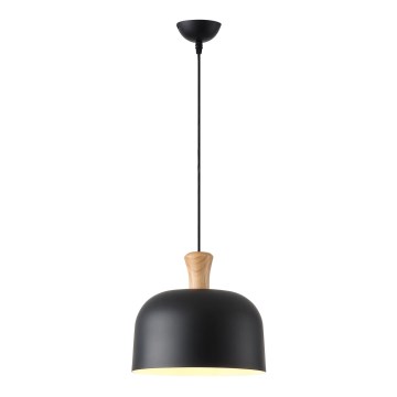 Żyrandol na lince 1xE27/15W/230V czarny śr. 27 cm