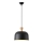 Żyrandol na lince 1xE27/15W/230V czarny śr. 27 cm