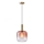 Żyrandol na lince 1xE27/15W/230V czerwony/dym śr. 20 cm