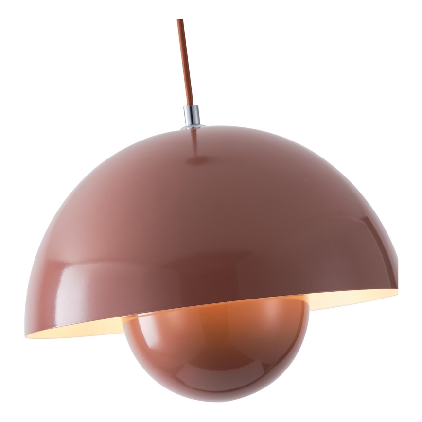 Żyrandol na lince 1xE27/15W/230V czerwony